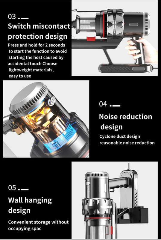 Sokany - Wireless Super Suction Advance Vertical Vacuum Cleaner (sk-3377)