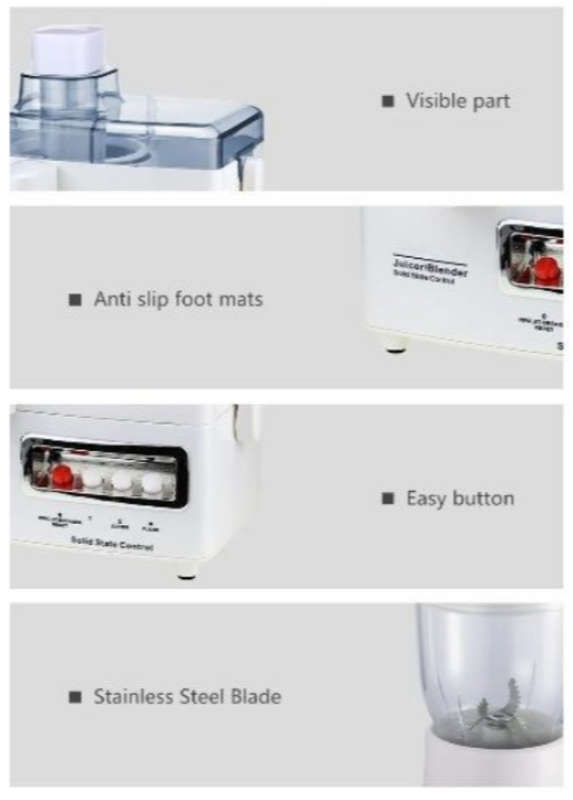 Multipurpose 4 in 1 Multi-Functional Blender/Grinder/Mincer/Juicer