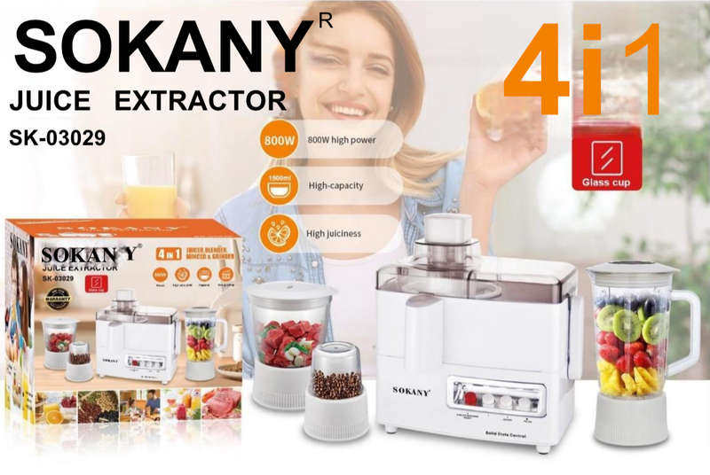 Multipurpose 4 in 1 Multi-Functional Blender/Grinder/Mincer/Juicer