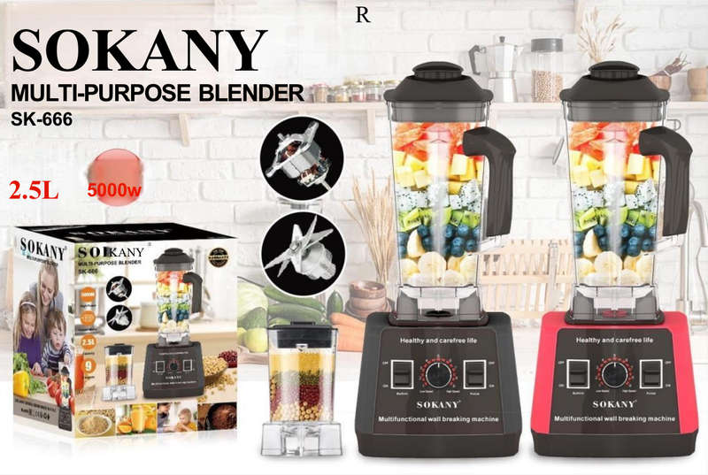 Sokany SK-666 Multiple Speeds Food Processor/Blender