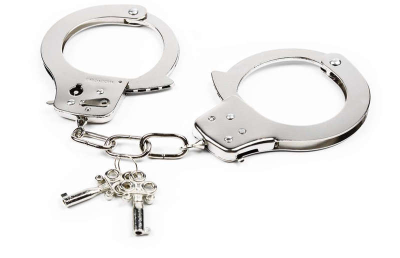 Double Lock Nickel Plated Handcuff + 2Keys