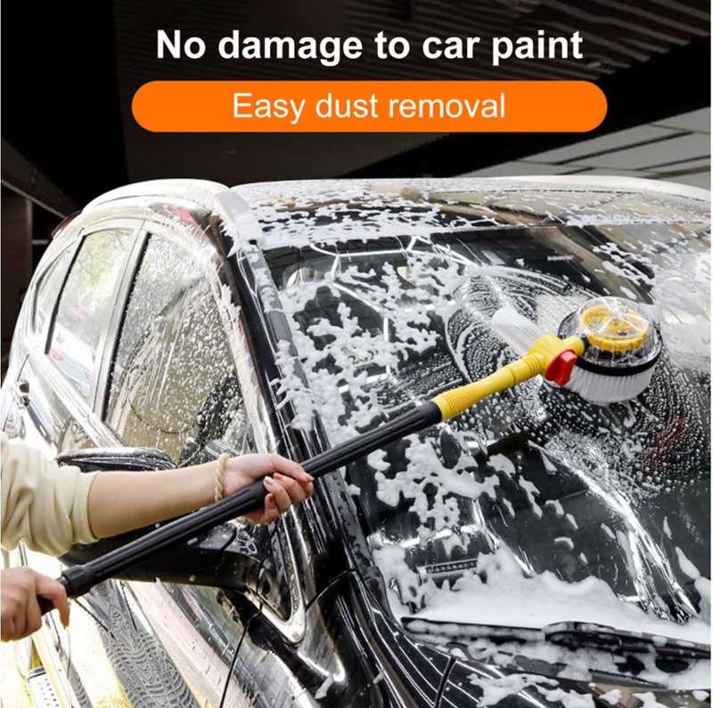 360 Rotating Car Wash Brush With Long Handle SET
