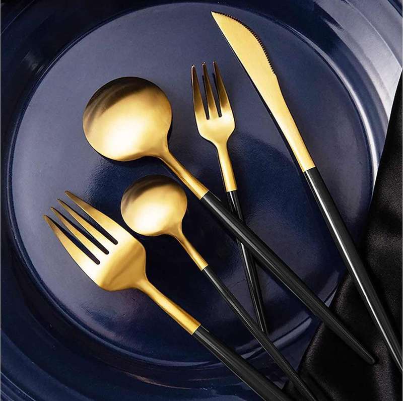 Exquisite 24 Piece Stainless Steel Cutlery Set - Rust-Resistant