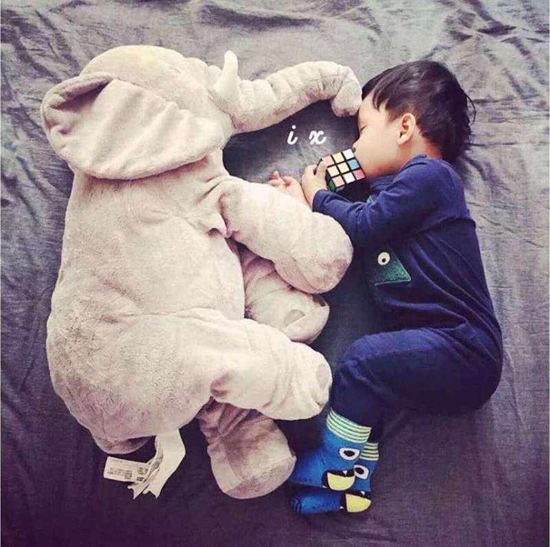 Elephant Stuffed Toy Soft Plush Pillow 60CM