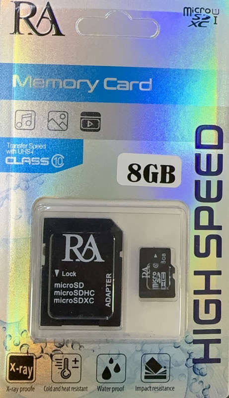 8GB SD Memory Card - Black