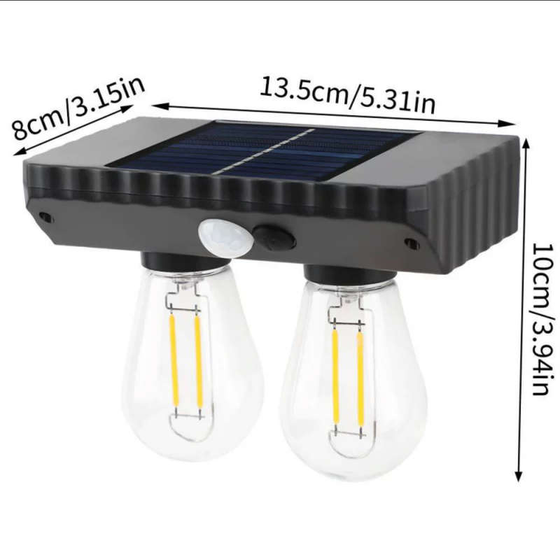 Solar Outdoor Garden Light Tungsten Lamp LED Lighting