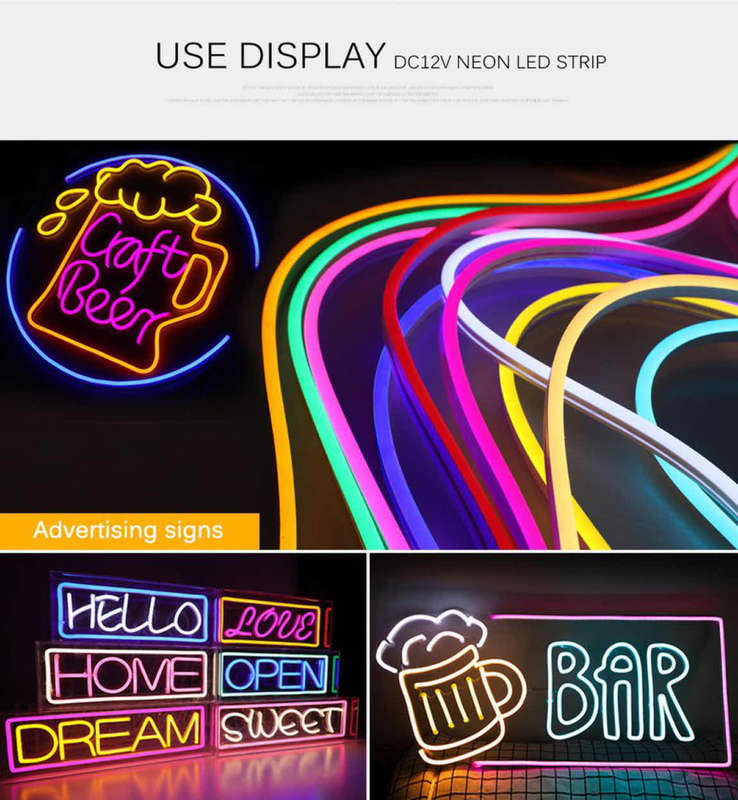 12V 5M LED Neon Strip Light