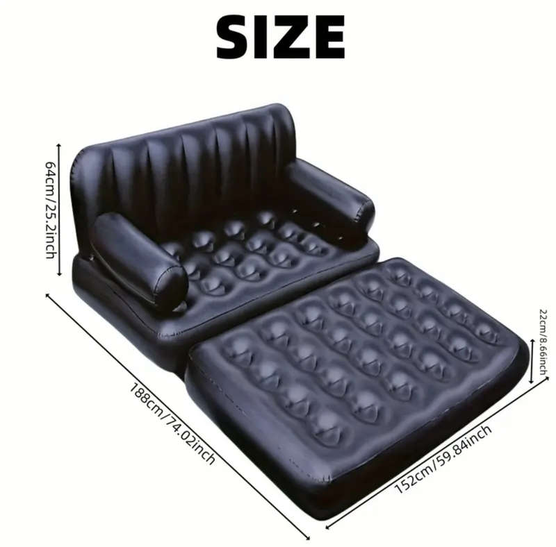 Five-in-One Inflatable Sofa Bed for 2 People