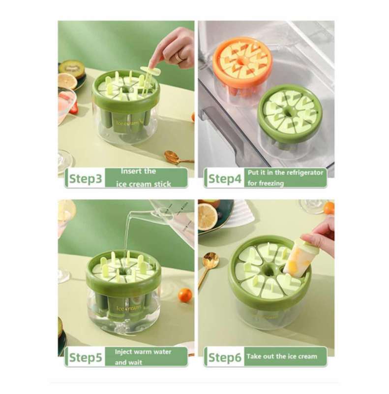 DIY Reusable Homemade Easy Release Ice Cream Mold And Popsicle Maker