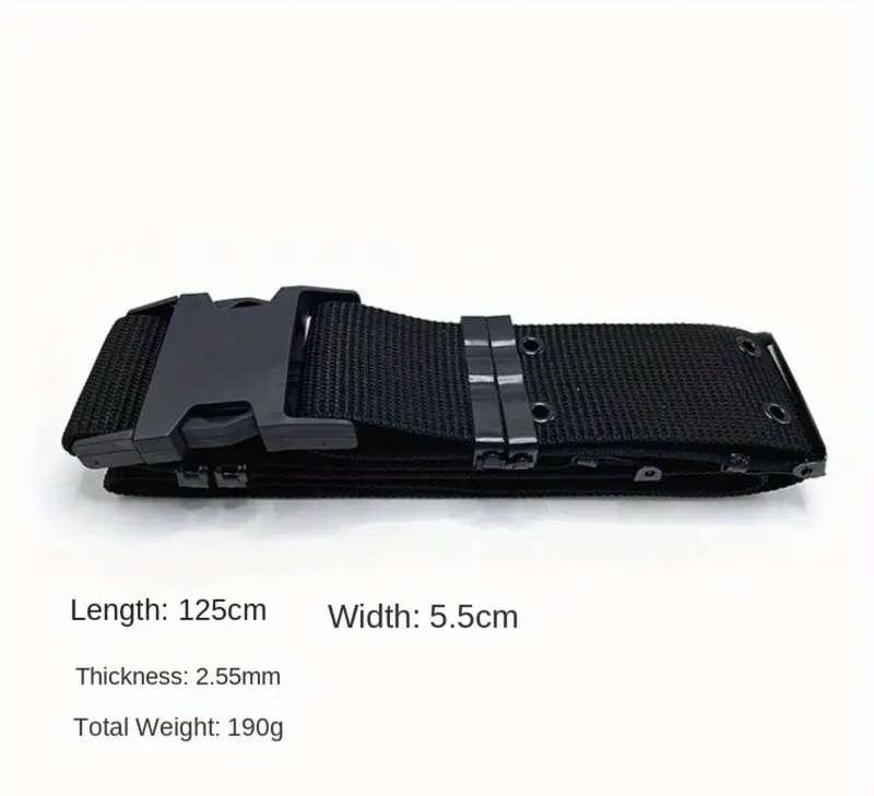 Men's Quick Release Heavy Duty Tactical Survival Waist Belt for Hunting