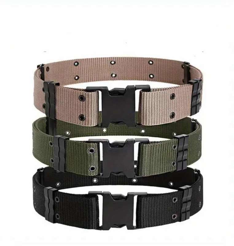 Men's Quick Release Heavy Duty Tactical Survival Waist Belt for Hunting