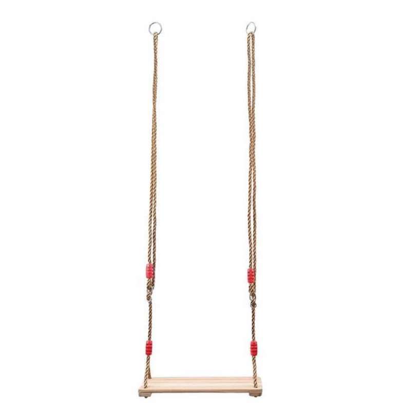 Wooden Garden Swing Seat with Adjustable Rope