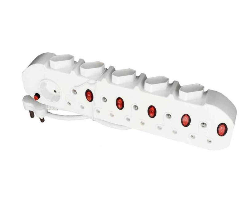 Redisson 11way multi-plug with illuminated switches