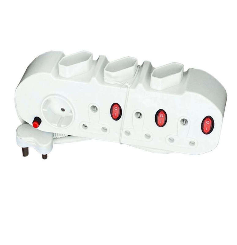 Redisson 7 way multi-plug with illuminated switches