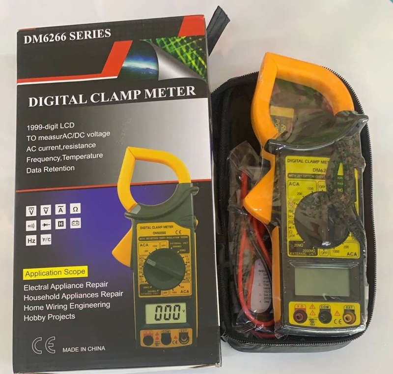 Digital Ammeter DM6266 Ampere Meter - Clamp Multimeter