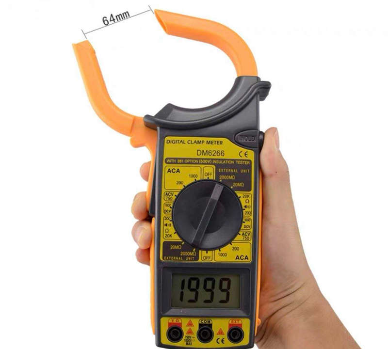Digital Ammeter DM6266 Ampere Meter - Clamp Multimeter