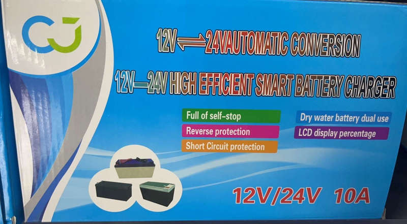 High Effecient Smart Battery Charger 12V-24V 10A
