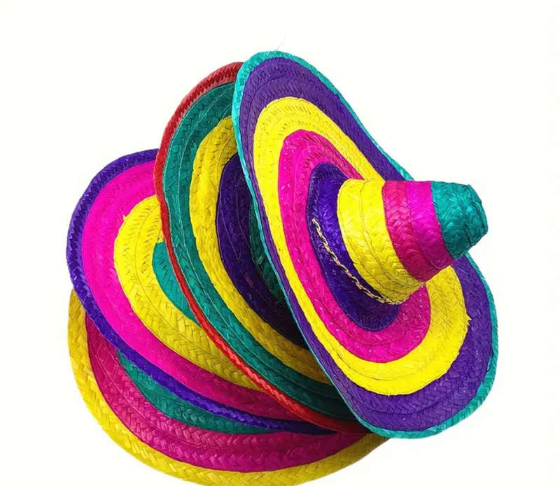 Mexican Carnival Straw Hat