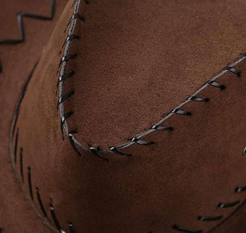 Unisex Cowboy Farm Sun Summer Hat- dark brown