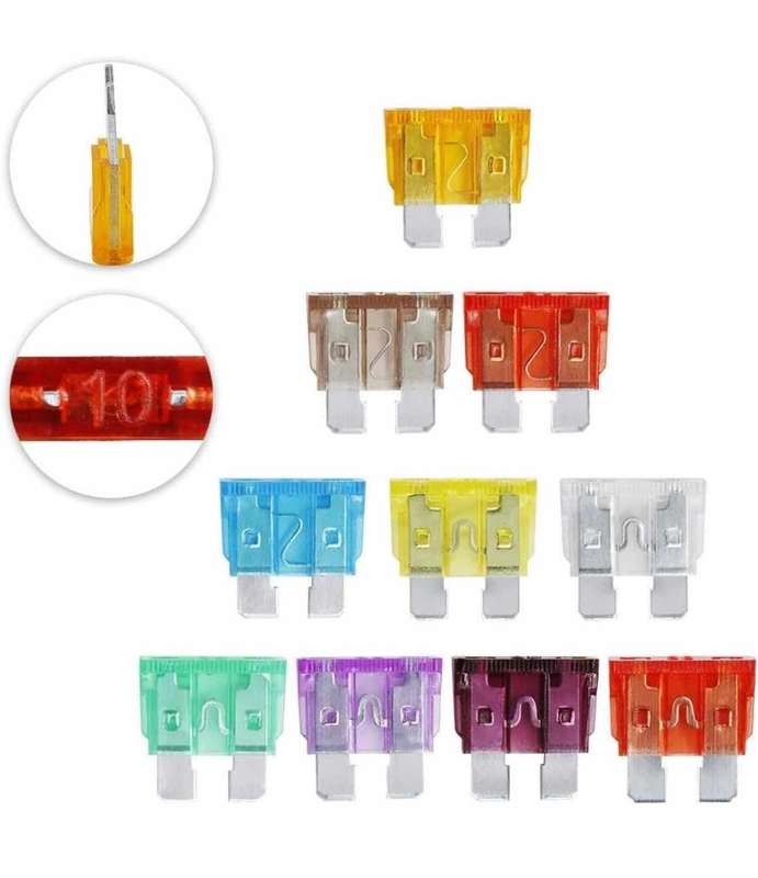 11 Piece Car Safety Blade Fuse Set