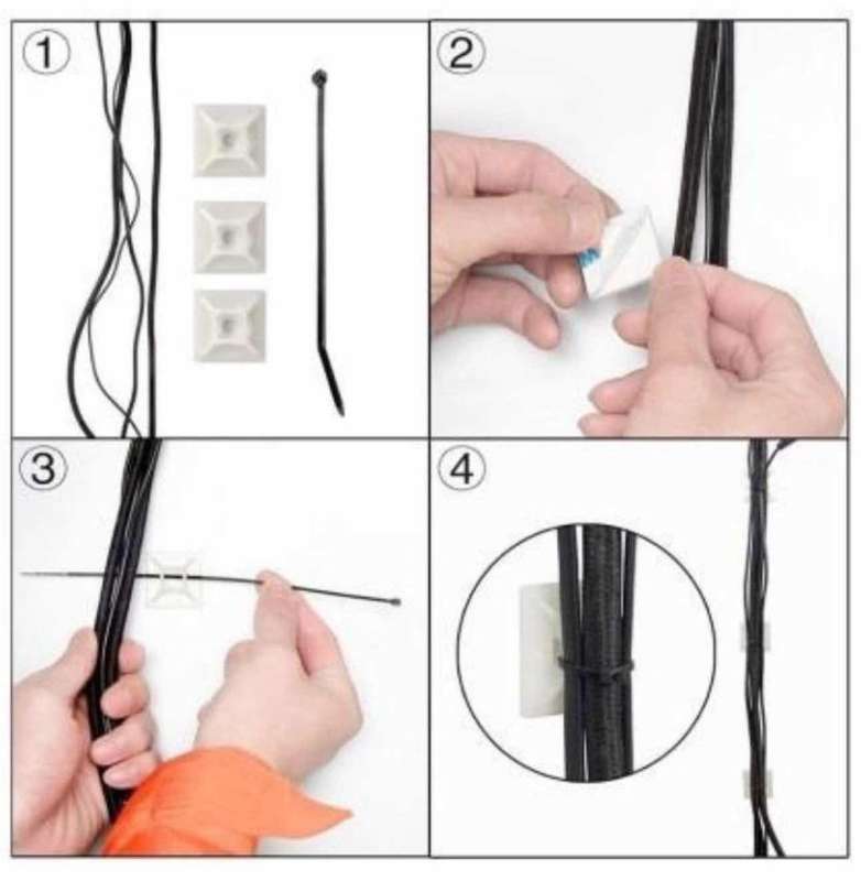 Shind Cable Tie Bases Pack - 14 Pieces