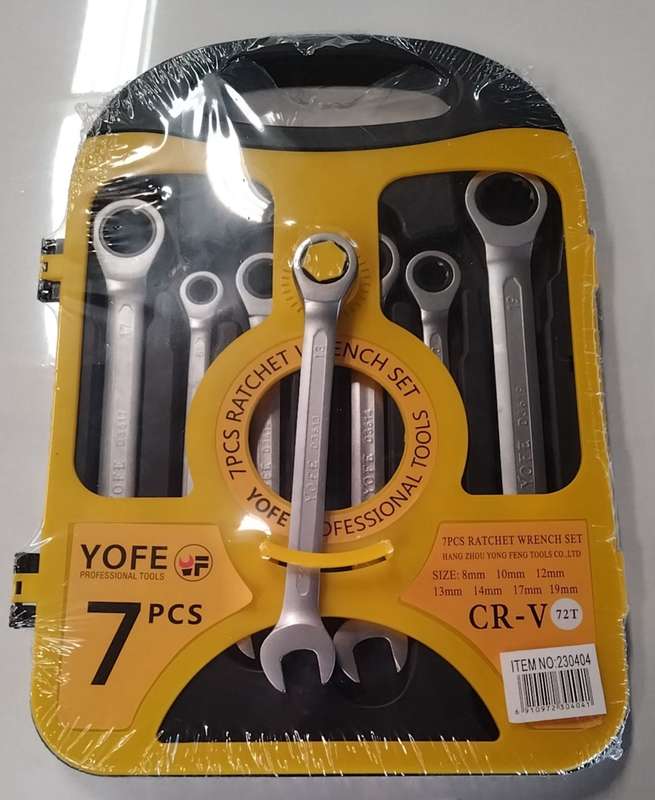 Flex Ratchet Wrench Set - Set of 7