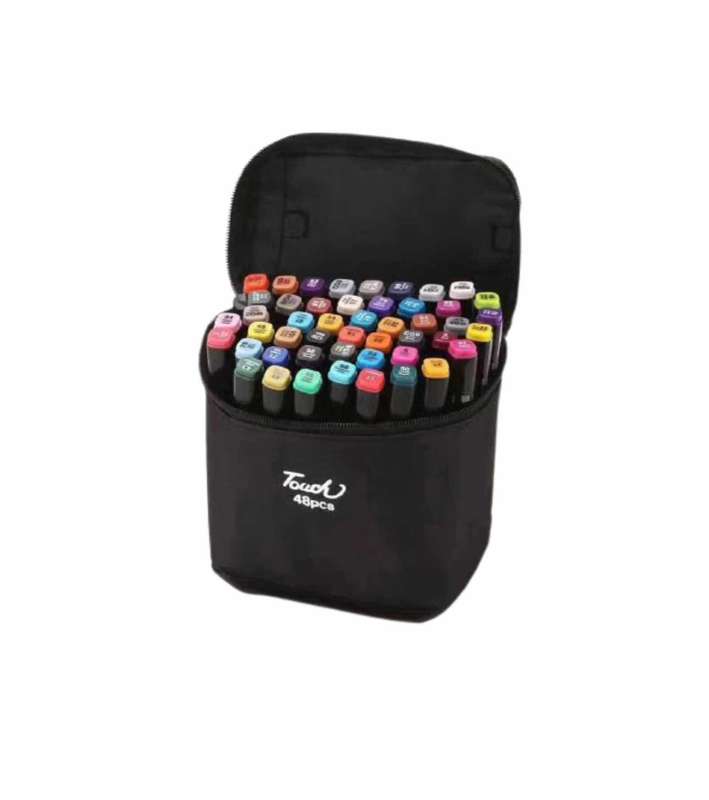 48 Pieces Of Double Head Alcohol Oil Color Art Marker Set