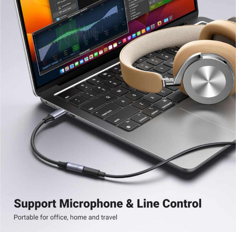 Type C to 3.5mm Audio Adapter Female Headphone Jack Adapter