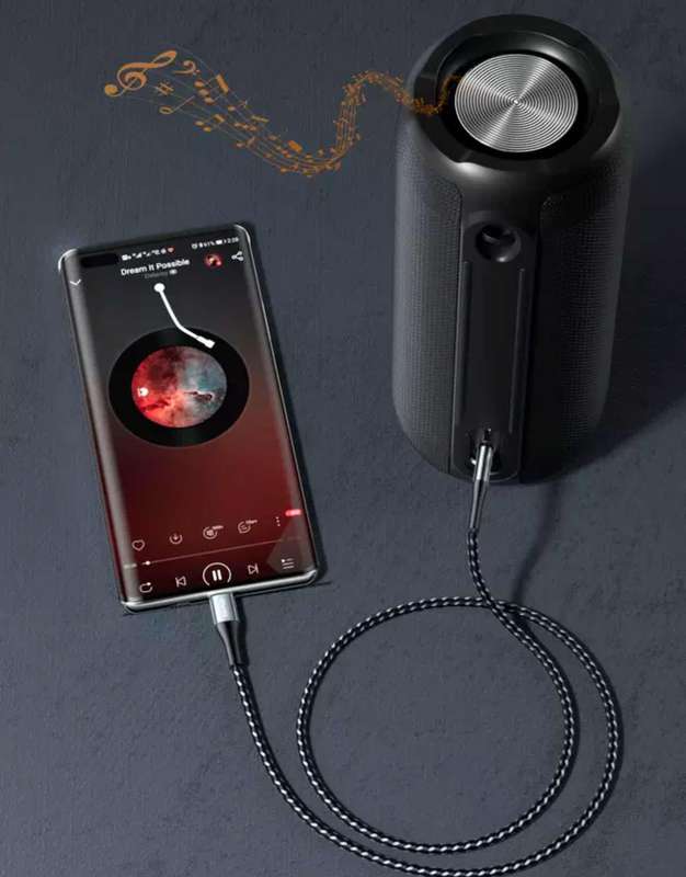 Aux To Lightning Compatible With iPhone - 1m