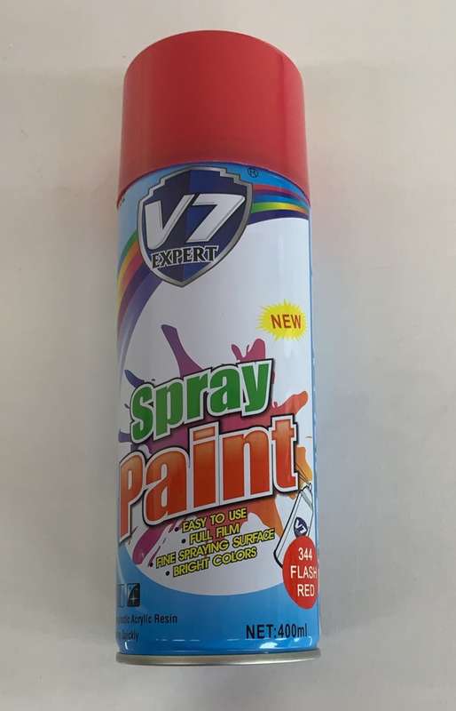 V7 SPRAY PAINT 344 FLASH RED 400ML