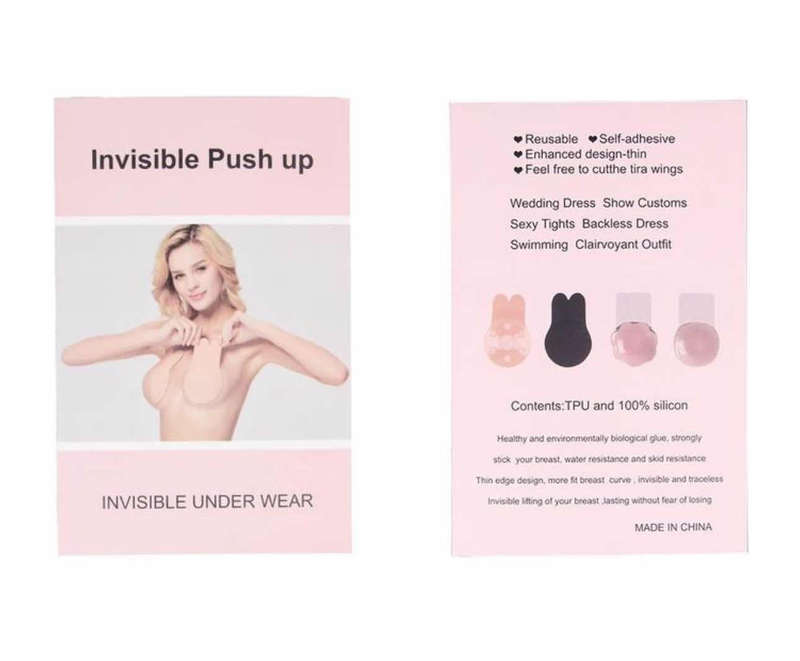 Edendiva's Strapless Rabbit Ear Breast Invisible Self Adhesive Nipple Cover