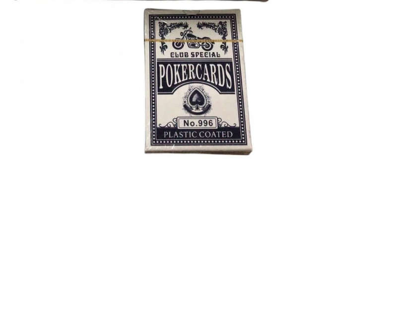 Poker Size Plastic Coated Playing Cards Pack of 2