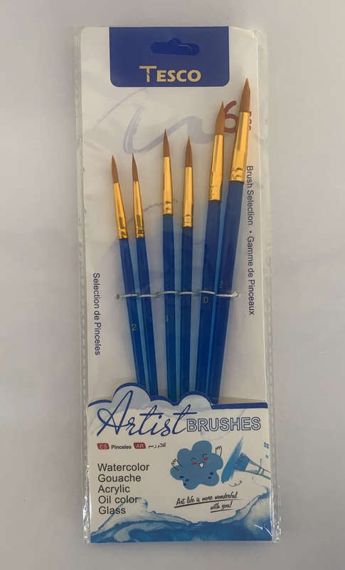 Paint Brushes - Art & Craft  - (6 pcs one pack)