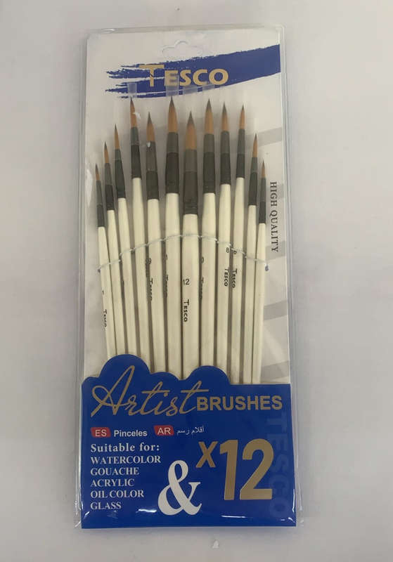 Paint Brushes - Art & Craft  - (12 pcs one pack)