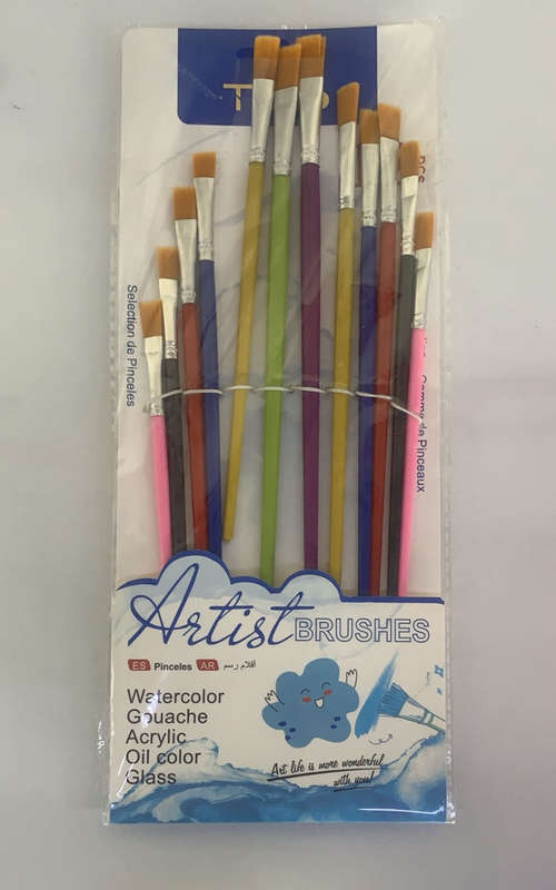 Paint Brushes - Art & Craft  - (12 pcs one pack)