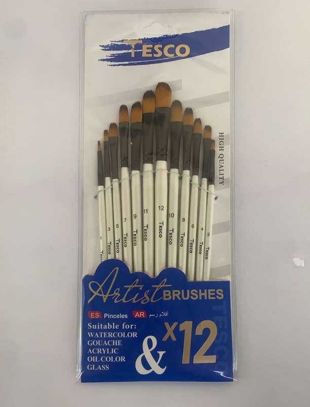 Paint Brushes - Art & Craft  - (12 pcs one pack)