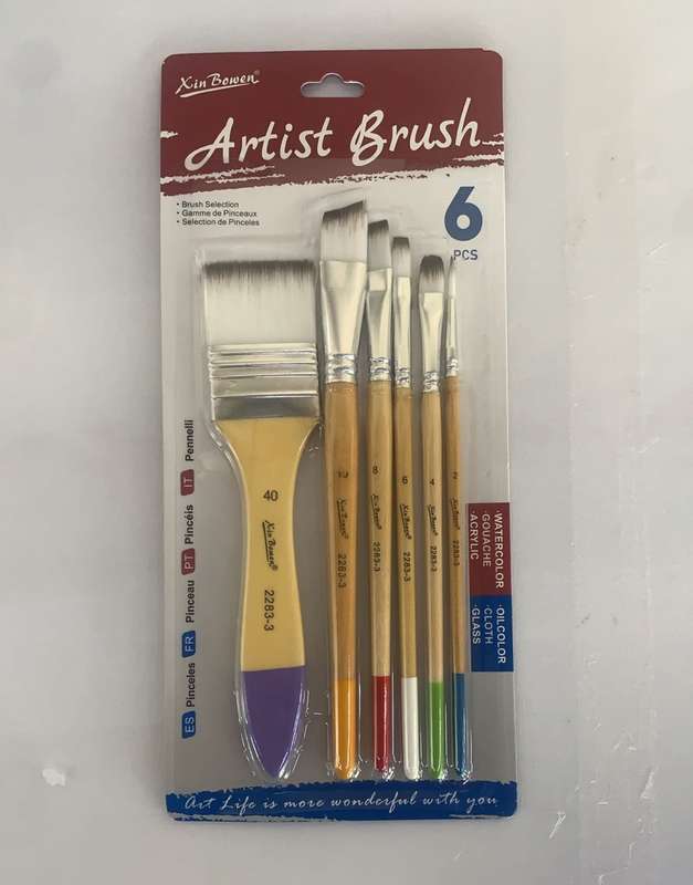 Paint Brushes - Art & Craft  - (6 pcs one pack)