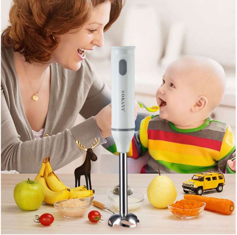 Sokany - 200W Stainless Steel Blade Stick Blender