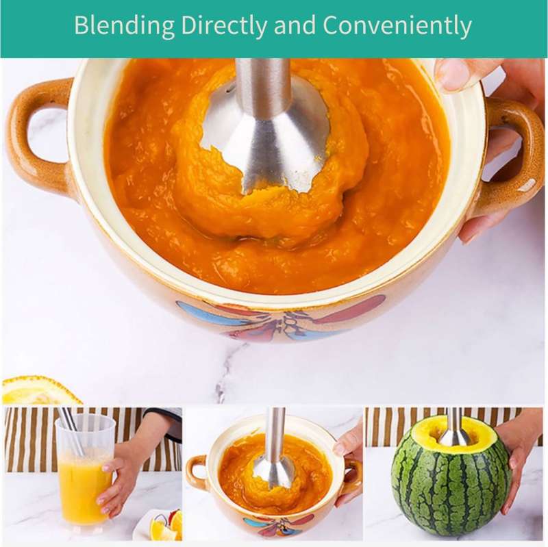 Sokany - 200W Stainless Steel Blade Stick Blender
