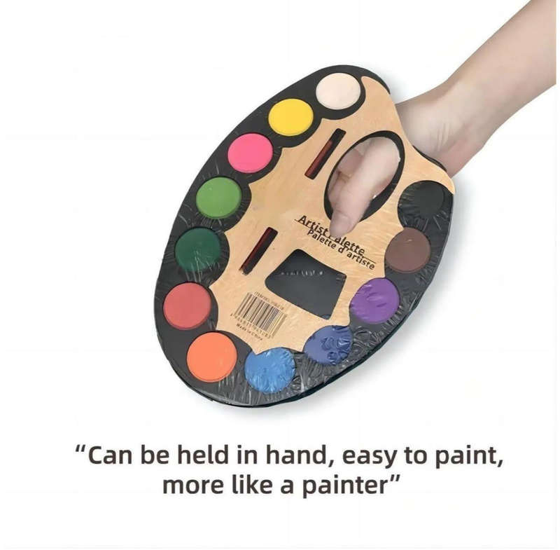Watercolor Paint Set - Contains 12 Different Vibrant Colors