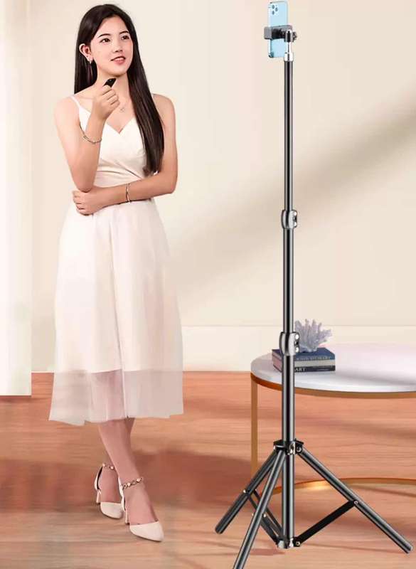 Aluminum Tripod Selfie Stick With Phone Holder-170cm