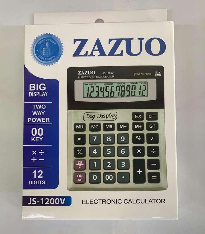 ZAZUO ELECTRONIC CALCULATOR JS-1200V