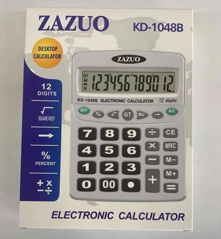 ZAZUO ELECTRONIC CALCULATOR KD-1048B