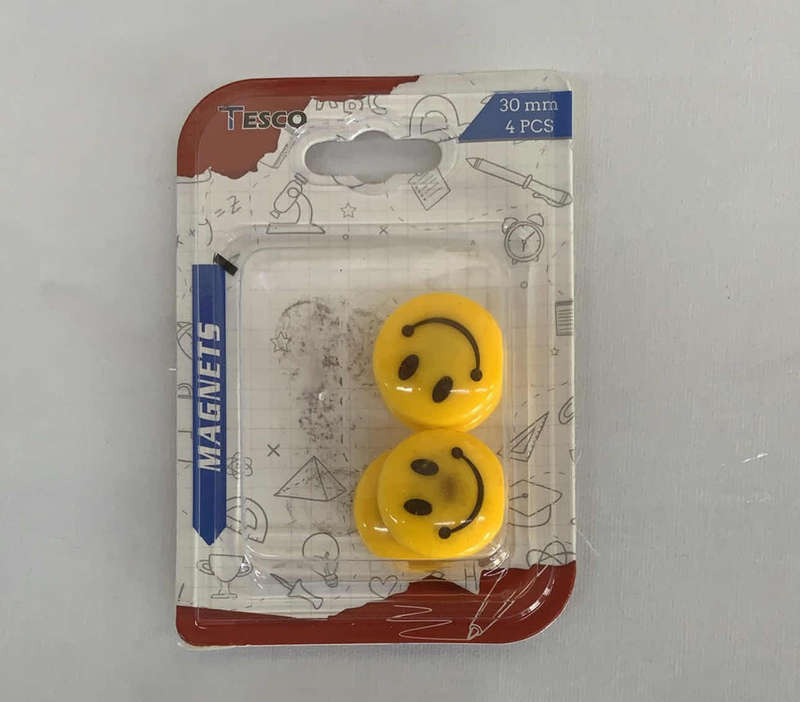 Fridge Magnets (4pcs)smiley  face 30MM
