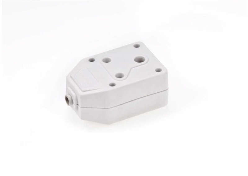 2 way Coupler for Extension Cable Plugs Head White