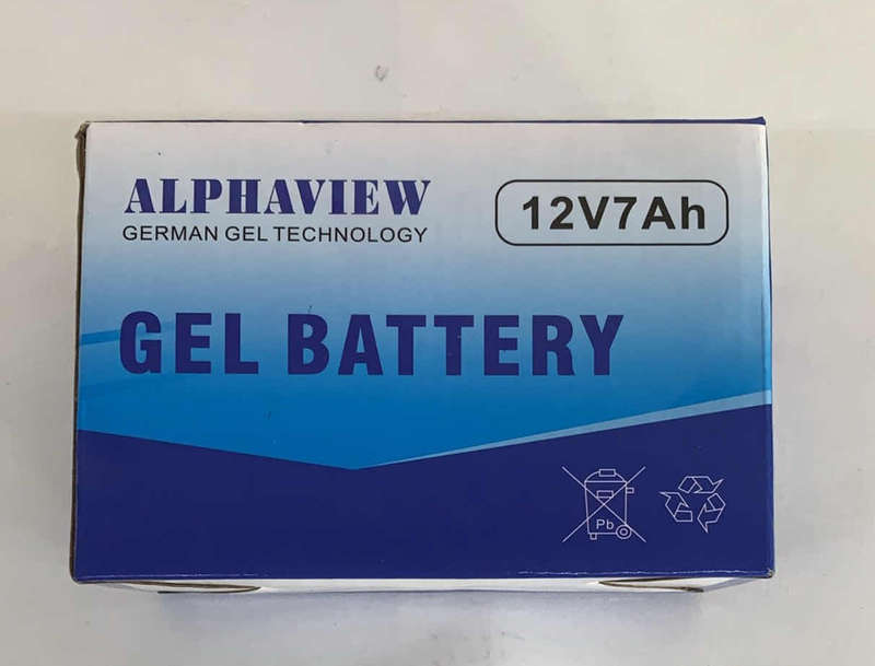 ALPHAVIEW GEL BATTERY 12V7AH