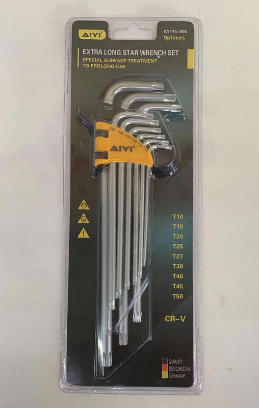 Star Hexagonal Allen Key Set - 9 Piece