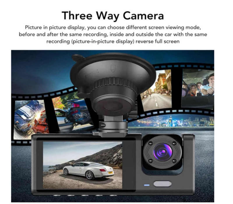 Clear Vision Traffic Recorder With Suction Cup