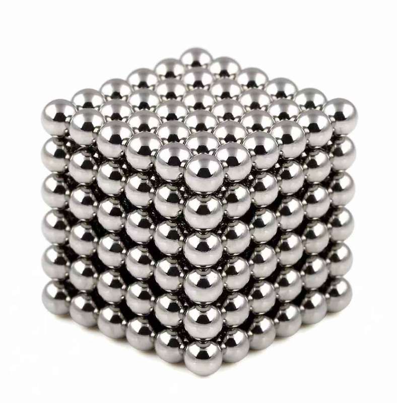 5mm Magnetic Balls Silver - 216 Pieces