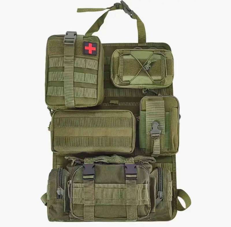 Multi-function Tactical Car Back Seat Hanging Pouch Organizer